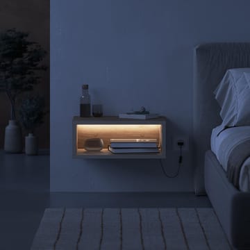 Volena Sängbord 45 cm - sandsten och oud - Förvaring - Skåp - Förvaringsskåp