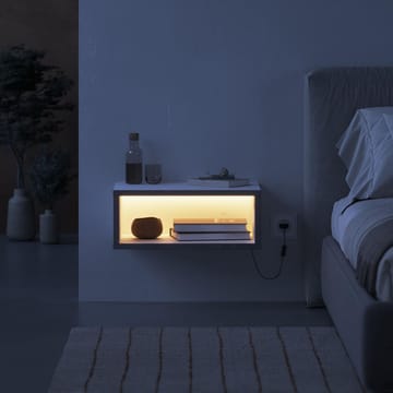 Volena Sängbord 45 cm - vit, retrogrå - Förvaring - Skåp - Förvaringsskåp