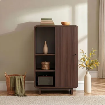 Zavio Multifunktionsskåp 70x110x34 cm - Milano Walnut - Förvaring - Skåp - Förvaringsskåp
