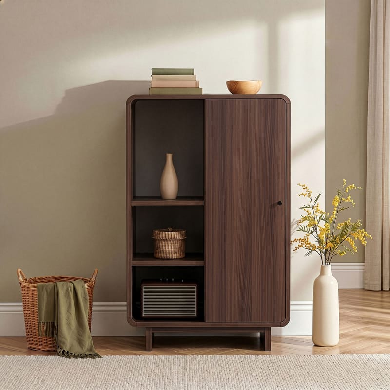 Zavio Multifunktionsskåp 70x110x34 cm - Milano Walnut - Förvaring - Skåp - Förvaringsskåp