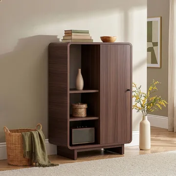 Zavio Multifunktionsskåp 70x110x34 cm - Milano Walnut - Förvaring - Skåp - Förvaringsskåp