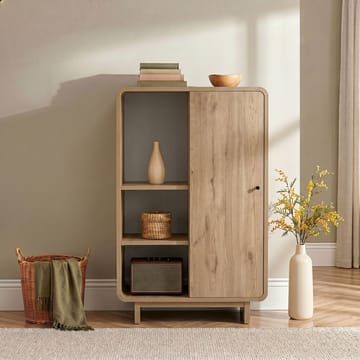 Zavio Multifunktionsskåp 70x110x34 cm - Sepet Oak - Förvaring - Skåp - Förvaringsskåp