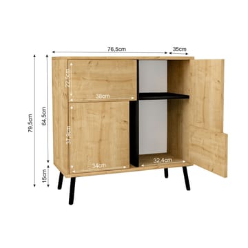 Zelvo Skänk 79,5 cm - Förvaring - Skåp - Förvaringsskåp
