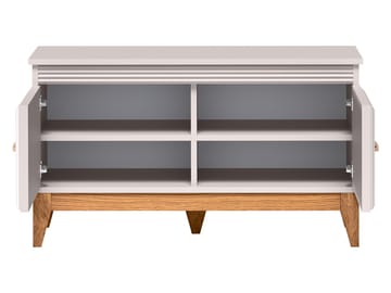 Zeylor Skoskåp 92 cm - beige med naturek och guld-kopparfärgade detaljer - Förvaring - Skåp - Förvaringsskåp