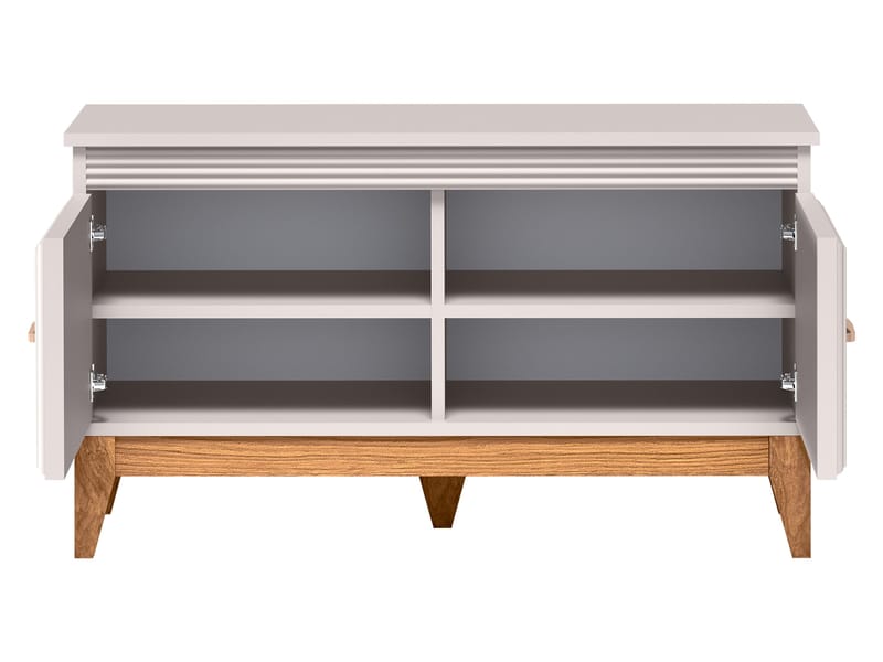 Zeylor Skoskåp 92 cm - beige med naturek och guld-kopparfärgade detaljer - Förvaring - Skåp - Förvaringsskåp