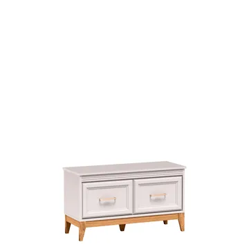 Zeylor Skoskåp 92 cm - beige med naturek och guld-kopparfärgade detaljer - Förvaring - Skåp - Förvaringsskåp