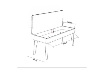 Anaya Skobänk 105 cm - Förvaring - Skoförvaring - Skobänk & skohylla med bänk