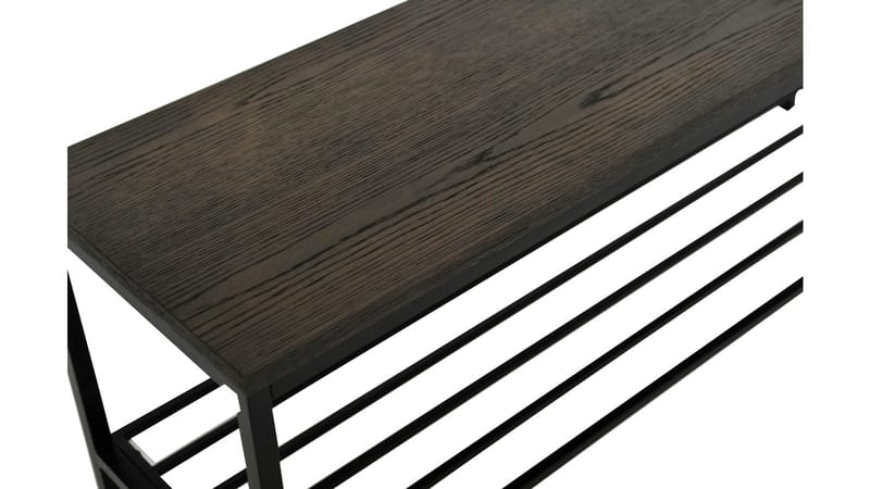 Bänk med Skohylla Ongayo - Brunlackad ek - Förvaring - Skoförvaring - Skobänk & skohylla med bänk