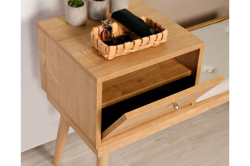 Botkins Skobänk 105 cm - Ek/Cream - Förvaring - Skoförvaring - Skobänk & skohylla med bänk