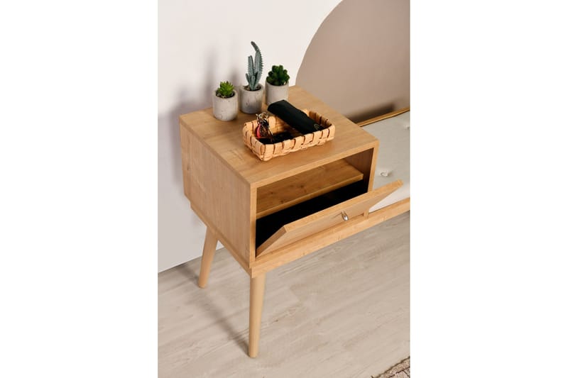 Botkins Skobänk 105 cm - Ek/Cream - Förvaring - Skoförvaring - Skobänk & skohylla med bänk