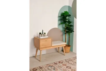 Botkins Skobänk 105 cm - Ek/Cream - Förvaring - Skoförvaring - Skobänk & skohylla med bänk