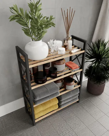 Lekora Multifunktionshylla 64 cm - Svart - Förvaring - Skoförvaring - Skohylla & skoställ