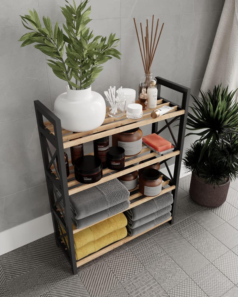 Lekora Multifunktionshylla 64 cm - Svart - Förvaring - Skoförvaring - Skohylla & skoställ