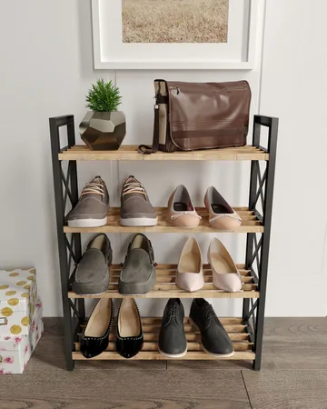 Lekora Multifunktionshylla 64 cm - Svart - Förvaring - Skoförvaring - Skohylla & skoställ