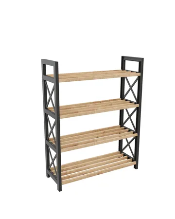 Lekora Multifunktionshylla 64 cm - Svart - Förvaring - Skoförvaring - Skohylla & skoställ