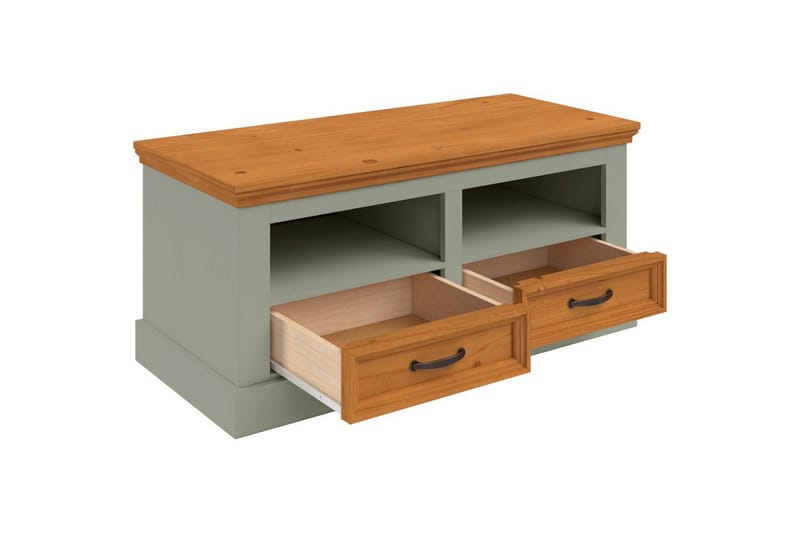 Selma Skobänk 100 cm - Grön - Förvaring - Skoförvaring - Skobänk & skohylla med bänk