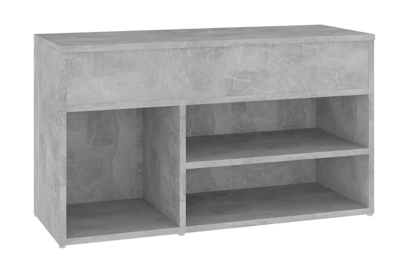 Skobänk betonggrå 80x30x45 cm spånskiva - Betonggrå - Hallförvaring - Skobänk & skohylla med bänk