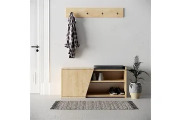 Jektvik Skoskåp 104x37 cm - Trä/natur - Förvaring - Skoförvaring - Skobänk & skohylla med bänk