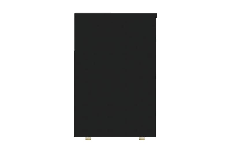 Skobänk svart 105x30x45 cm spånskiva - Svart - Hallförvaring - Skobänk & skohylla med bänk