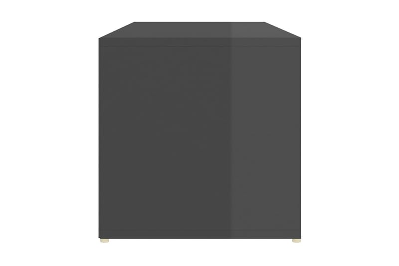 Skoförvaringsbänk grå högglans 105x35x35 cm spånskiva - Grå högglans - Skobänk & skohylla med bänk - Hallförvaring
