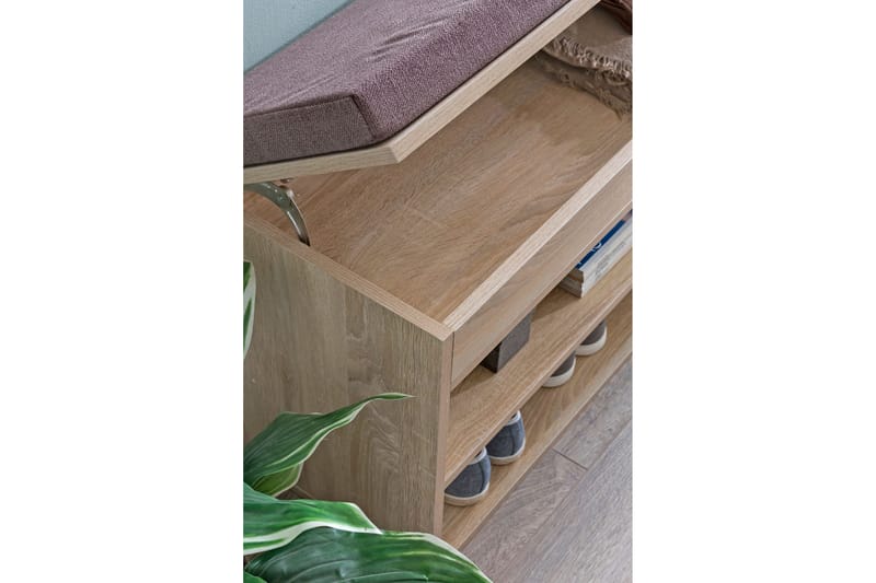 Anielle Skohylla 104x32 cm - Trä/natur - Förvaring - Skoförvaring - Skohylla & skoställ