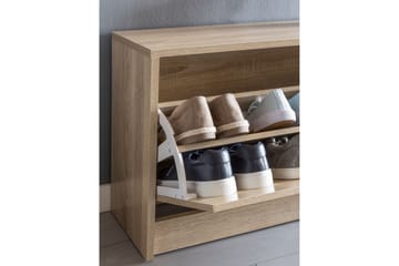Skohylla Kayliegh 80x24 cm - Trä|natur - Förvaring - Skoförvaring - Skohylla & skoställ