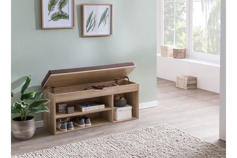 Skohylla Lisetta 104x32 cm - Trä|natur - Förvaring - Skoförvaring - Skohylla & skoställ