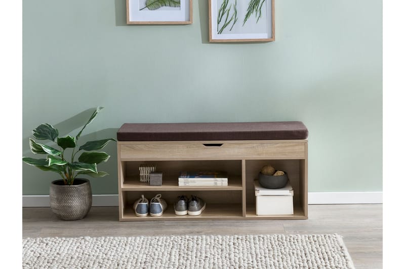 Skohylla Lisetta 104x32 cm - Trä|natur - Förvaring - Skoförvaring - Skohylla & skoställ