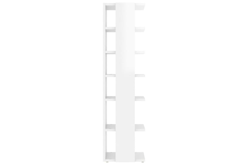 Skoskåp vit högglans 25x27x102 cm spånskiva - Vit högglans - Hallförvaring - Skohylla & skoställ