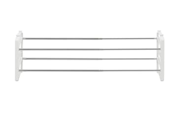 Skoställ Peppe 62/110 cm - Vit|Krom - Förvaring - Skoförvaring - Skohylla & skoställ