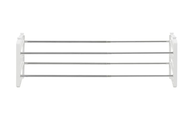 Skoställ Peppe 62/110 cm - Vit|Krom - Förvaring - Skoförvaring - Skohylla & skoställ