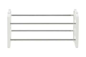 Skoställ Peppe 62/110 cm - Vit|Krom - Förvaring - Skoförvaring - Skohylla & skoställ