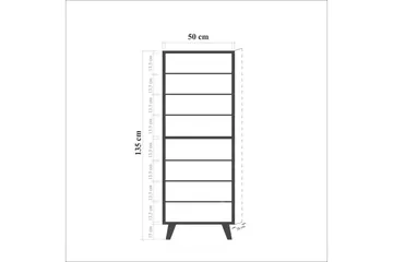 Brokind Skoskåp 50 cm - Brun/Mönstrad - Förvaring - Skoförvaring - Skoskåp