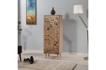 Brokind Skoskåp 50 cm - Brun/Mönstrad - Förvaring - Skoförvaring - Skoskåp