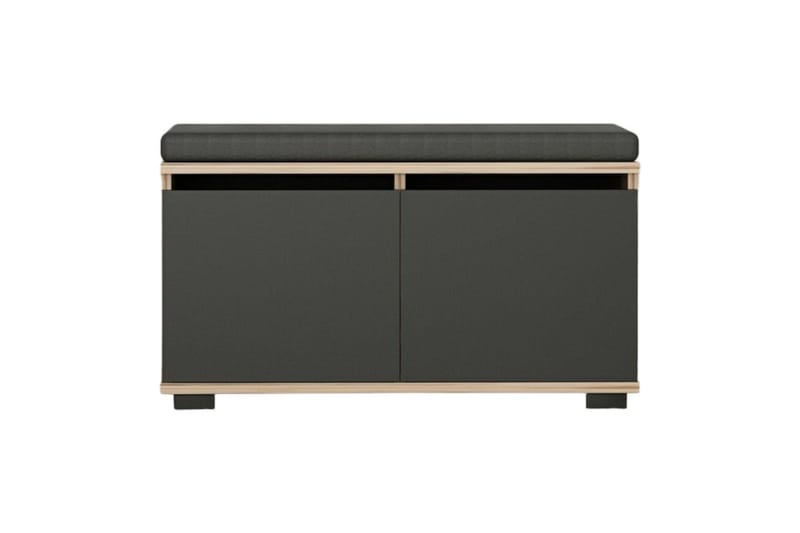 Drago Skoskåp 80 cm - Valnöt/Svart - Förvaring - Skoförvaring - Skoskåp