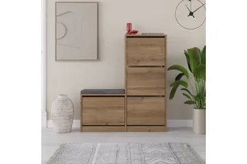 Dude Skoskåp 105 cm - Beige - Förvaring - Skoförvaring - Skoskåp