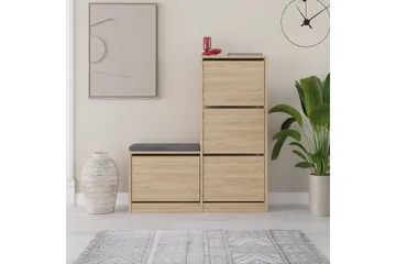 Dude Skoskåp 105 cm - Ek - Förvaring - Skoförvaring - Skoskåp