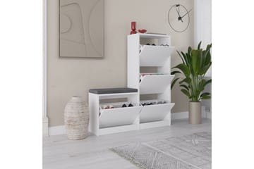 Dude Skoskåp 105 cm - Vit - Förvaring - Skoförvaring - Skoskåp