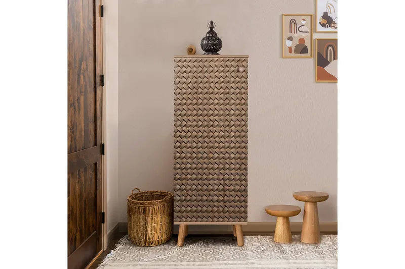 Gelsgan Skoskåp 50 cm - Brun - Förvaring - Skoförvaring - Skoskåp