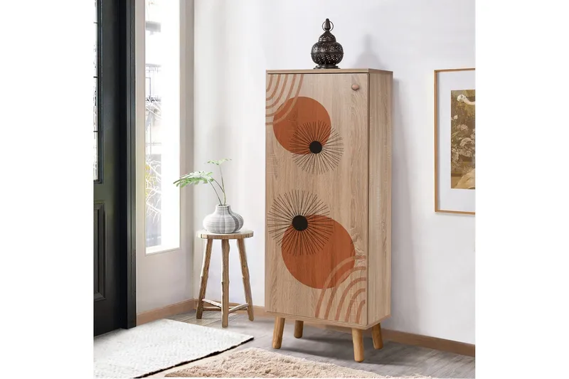 Gelsgan Skoskåp 50 cm - Ljusbrun - Förvaring - Skoförvaring - Skoskåp