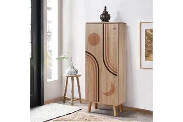 Gelsgan Skoskåp 50 cm - Natural - Förvaring - Skoförvaring - Skoskåp