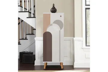 Gelsgan Skoskåp 50 cm - Vit/Brun - Förvaring - Skoförvaring - Skoskåp