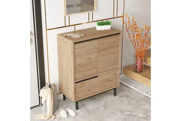 Liyakat Skoskåp 74,8 cm - Valnöt - Förvaring - Skoförvaring - Skoskåp