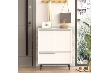 Liyakat Skoskåp 74,8 cm - Vit - Förvaring - Skoförvaring - Skoskåp