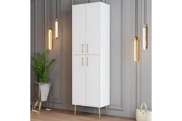 Retzow Skoskåp 60 cm - Guld/Vit - Förvaring - Skoförvaring - Skoskåp