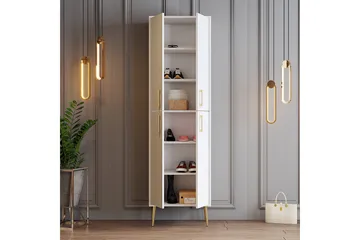 Retzow Skoskåp 60 cm - Guld/Vit - Förvaring - Skoförvaring - Skoskåp