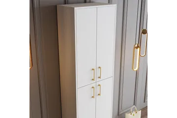 Retzow Skoskåp 60 cm - Guld/Vit - Förvaring - Skoförvaring - Skoskåp