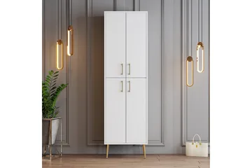 Retzow Skoskåp 60 cm - Guld/Vit - Förvaring - Skoförvaring - Skoskåp