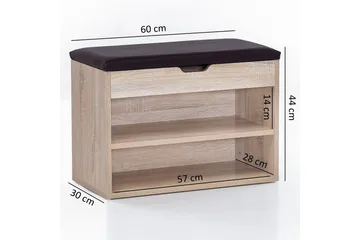 Shiheem Skohylla 60x30 cm - Trä/natur - Förvaring - Skoförvaring - Skoskåp