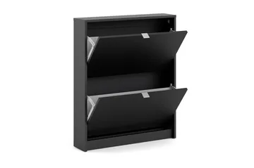 Shoey Skoskåp 2 Fack - Svart - Förvaring - Skoförvaring - Skoskåp